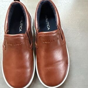 Nautica Kids Tan Slip-On Dress Shoes